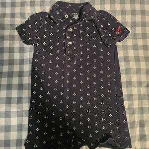 Nautical Navy Kids Polo Shirt
